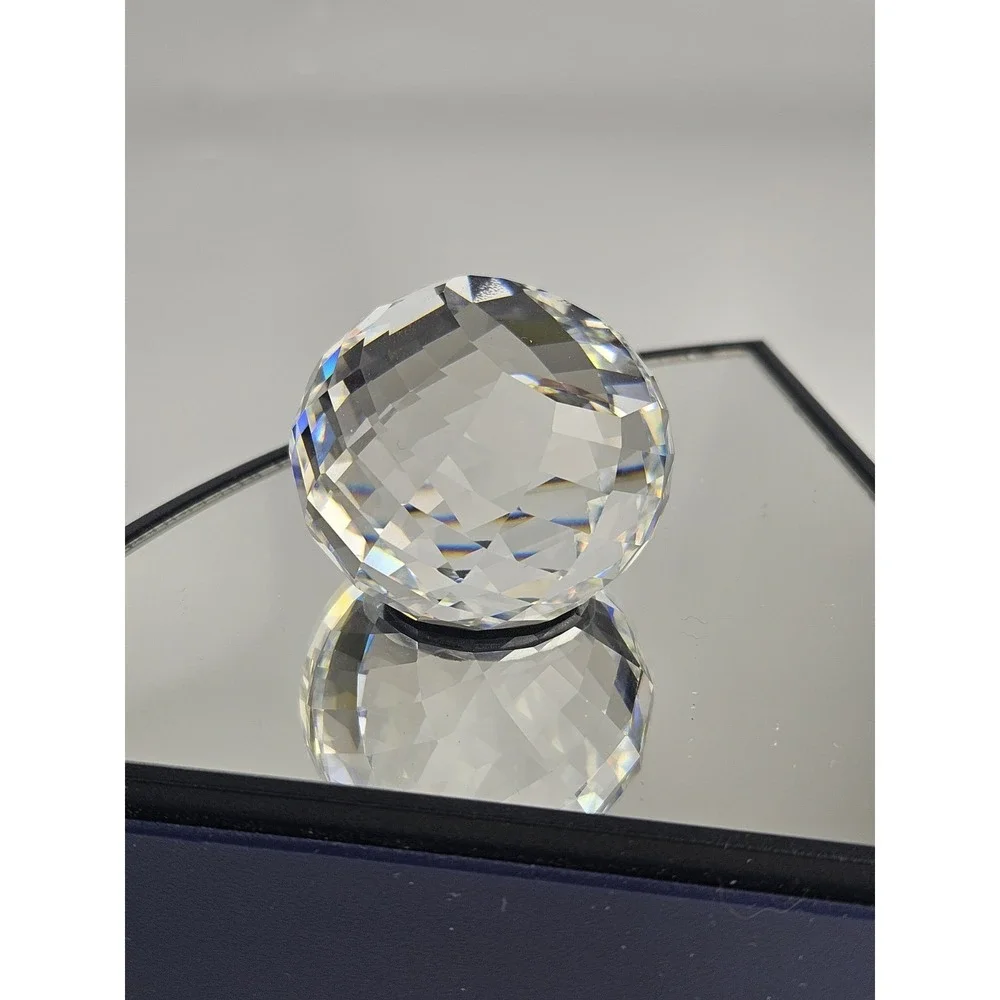 Swarovski Collectors Society (SCS) Swan Paperweight Black Swan‎ Logo Prism Orb